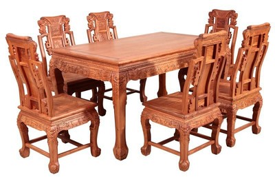 缅甸花梨西餐桌,红木餐桌,东阳红木家具生产厂家,大果紫檀餐桌